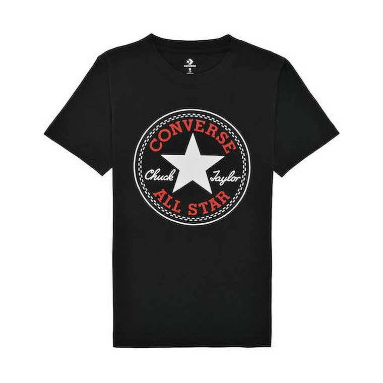Koszulka z nadrukiem logo Czarna Converse