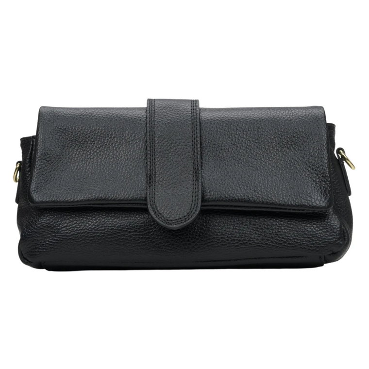 Women's Black Handbag made of Genuine Italian Leather Estro Er00114308 Estro