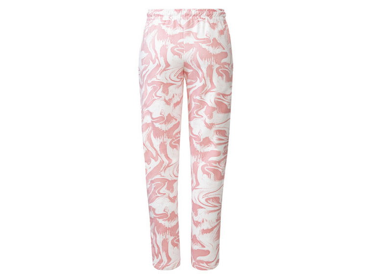 esmara Damskie spodnie dresowe z elastyczną talią (XS (32/34), Różowy/ biały)