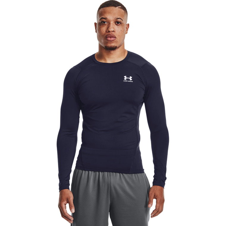 Męski longsleeve treningowy UNDER ARMOUR UA HG Armour Comp LS - granatowy