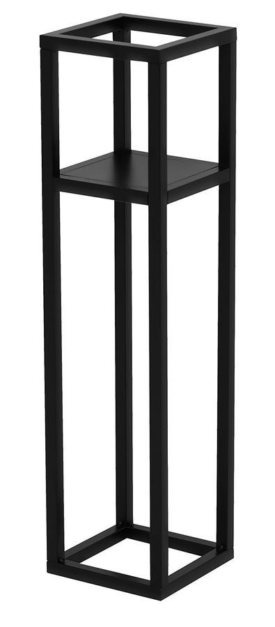 Czarny loftowy stojak na kwiaty - Haser 5X