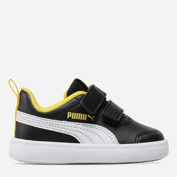 Tenisówki chłopięce na rzepy Puma Courtflex v2 V Inf 37154427 24 (7) Czarne (4065452395841). Tenisówki i trampki chłopięce