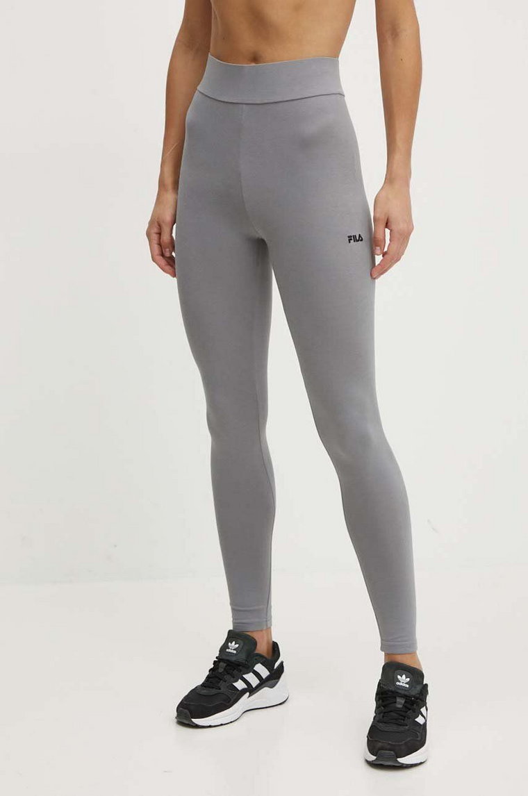 Fila legginsy Benndorf damskie kolor szary gładkie FAW0456