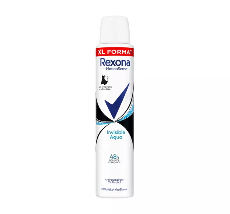 REXONA INVISIBLE AQUA ANTYPERSPIRANT W SPRAYU DLA KOBIET 200ML