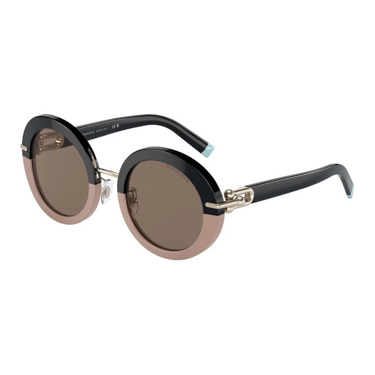 Czarne Nude/Brązowe Okulary przeciwsłoneczne TF 4201 Tiffany