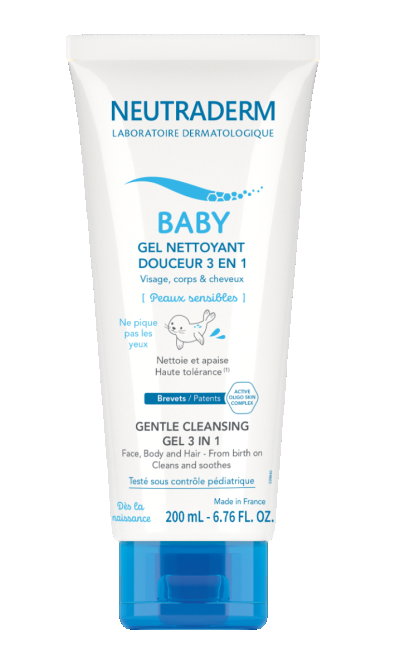 NEUTRADERM Baby Łagodny Żel Myjący 3 w 1 - 200ml