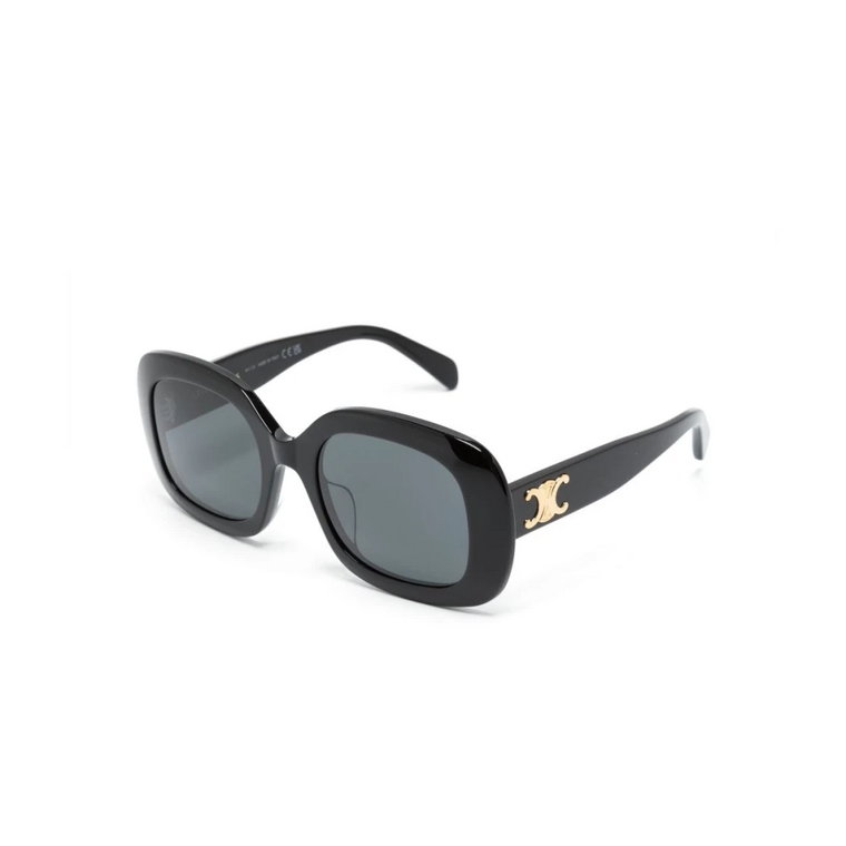 Czarne okulary przeciwsłoneczne z oryginalnym etui Celine