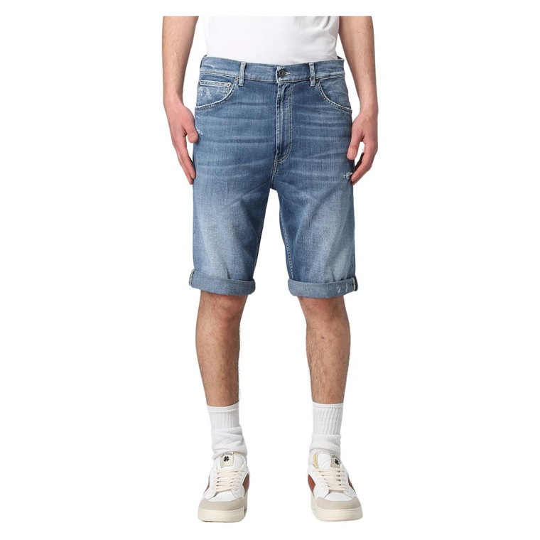 Micro Ripped Lenz Bermuda Shorts Dondup