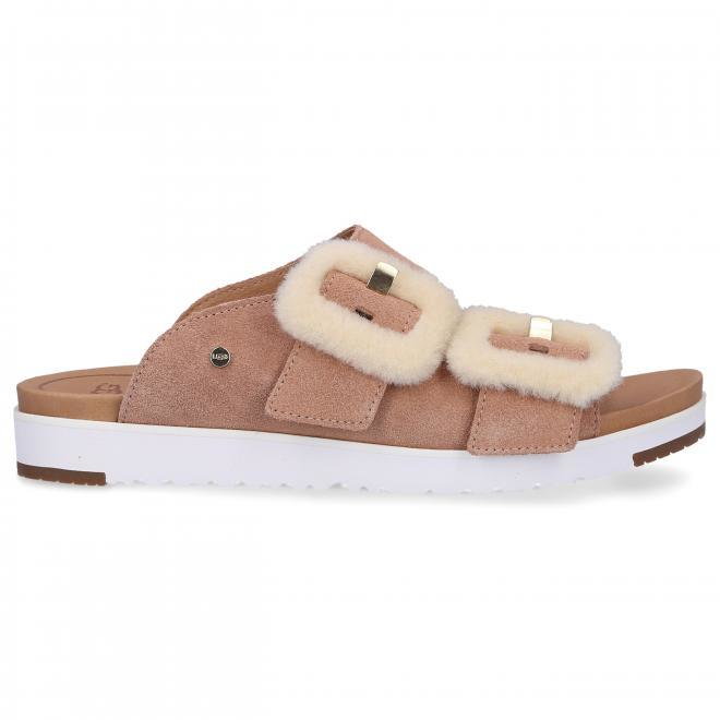 UGG Sandały FLUFF INDIO  blady róż