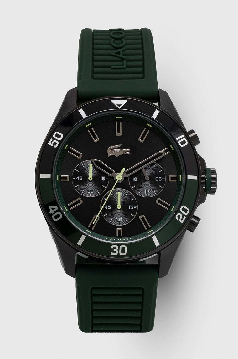 Lacoste zegarek męski kolor zielony