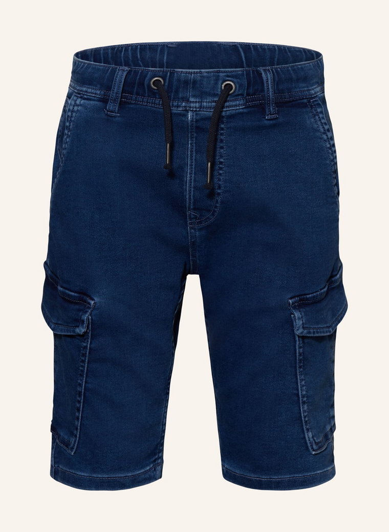 Pepe Jeans Szorty Jeansowe Bojówki blau