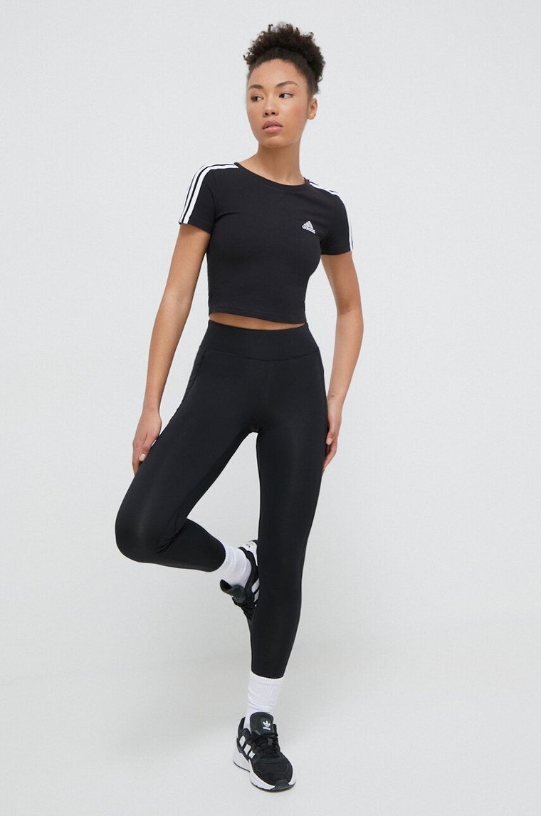 adidas t-shirt Essentials damski kolor czarny IR6111