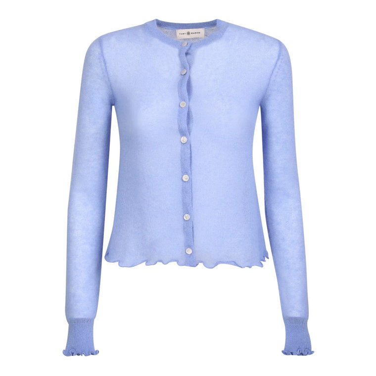 Niebieski Sweter dla Kobiet Tory Burch