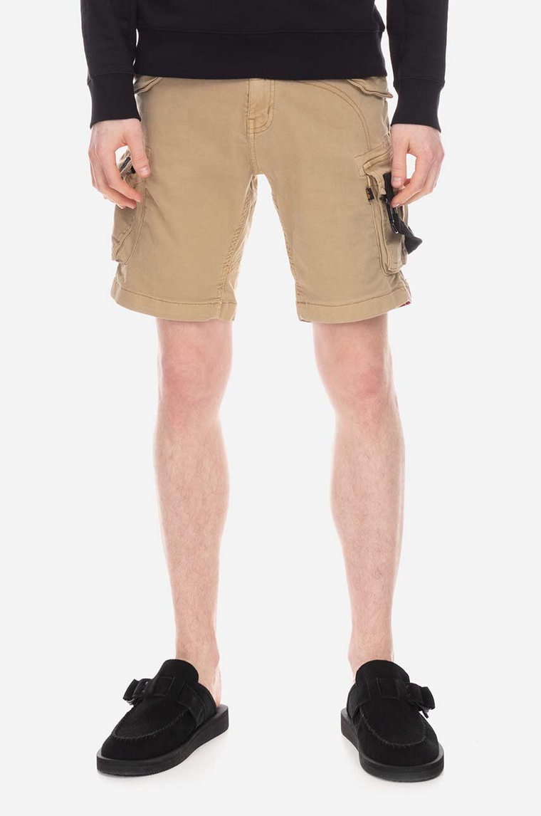 Alpha Industries szorty Alpha Industries Special OPS Short 106254 14 męskie kolor beżowy 106254.14-BEZOWY