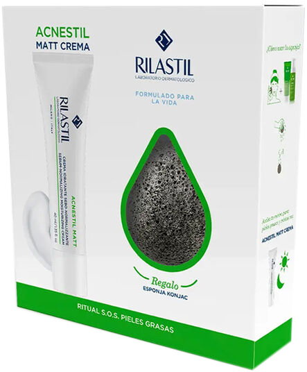 Krem do twarzy Rilastil Acnestil Matt Cream 40 ml Set 2 Pieces (8428749902300). Krem do twarzy