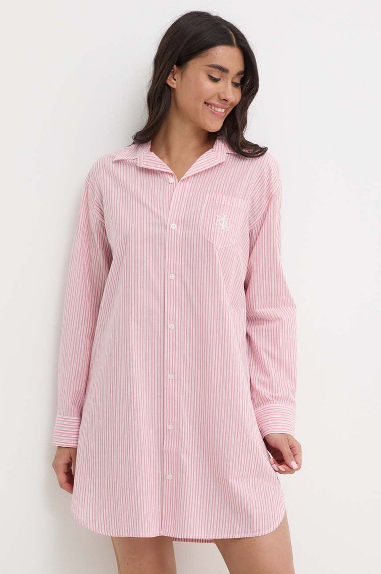 Lauren Ralph Lauren koszula nocna damska kolor różowy ILN32339