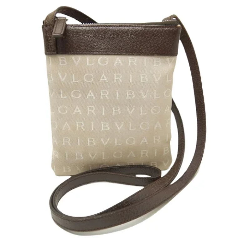 Pre-owned Canvas shoulder-bags Bvlgari Vintage