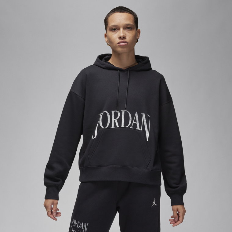 Damska bluza z kapturem Jordan Brooklyn Fleece - Czerń