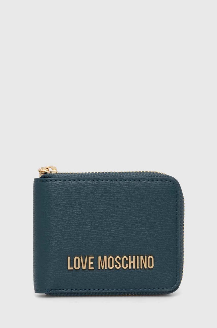 Love Moschino portfel damski kolor zielony JC5639PP1LLD0000