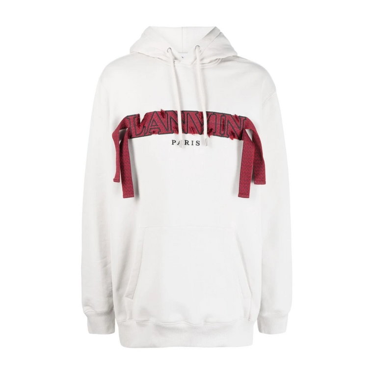 Oversized Logo-Appliqué Hoodie Lanvin