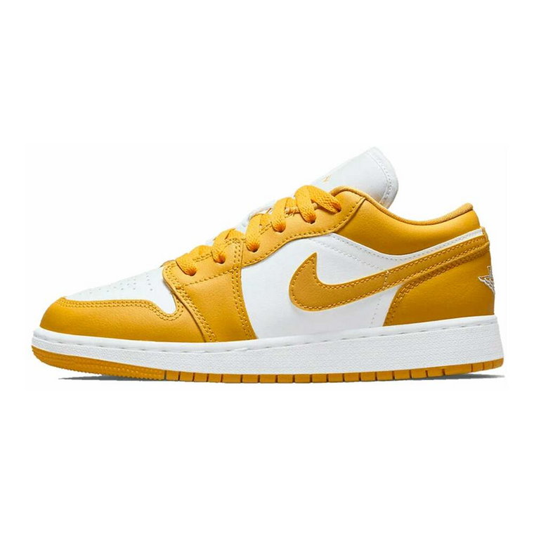 Niskie żółto-białe buty sportowe dla dzieci Jordan
