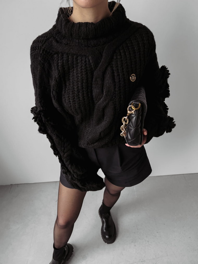 Sweter damski OLAVOGA IRENE czarny