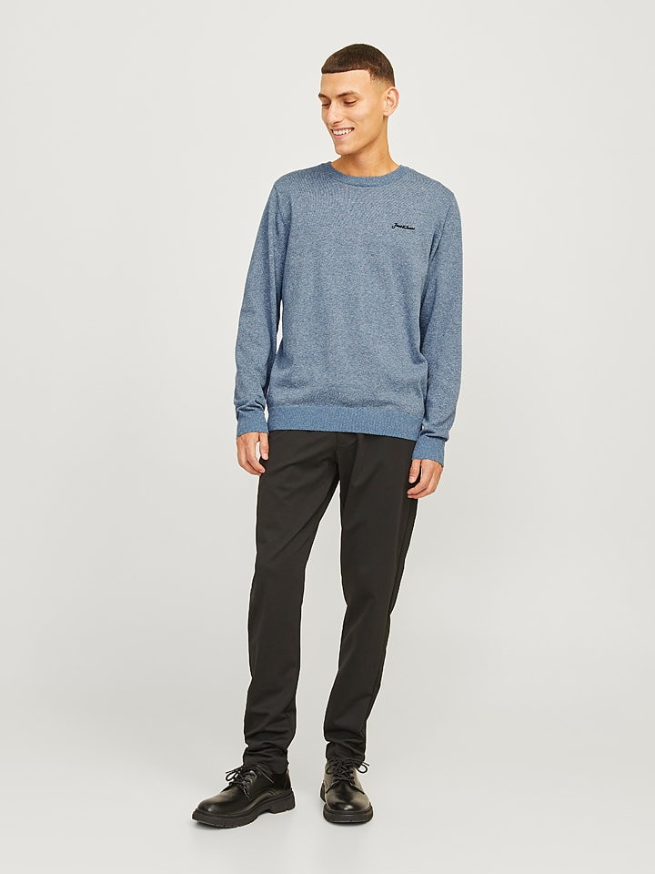 Jack & Jones Sweter "Brad" w kolorze niebieskim