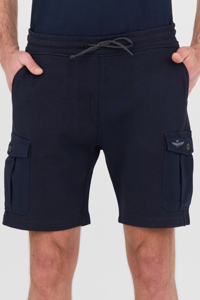 AERONAUTICA MILITARE Granatowe shorty Bermuda