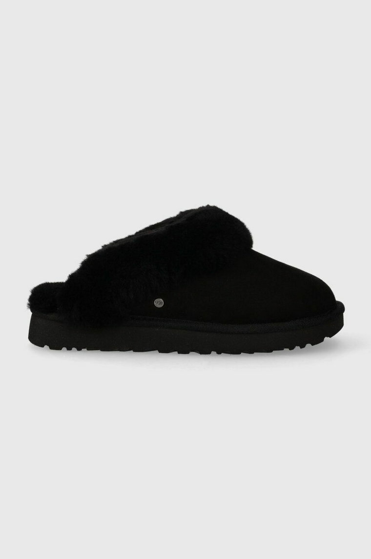 UGG kapcie zamszowe Classic Slipper II kolor czarny 1130876.BLK-BLK