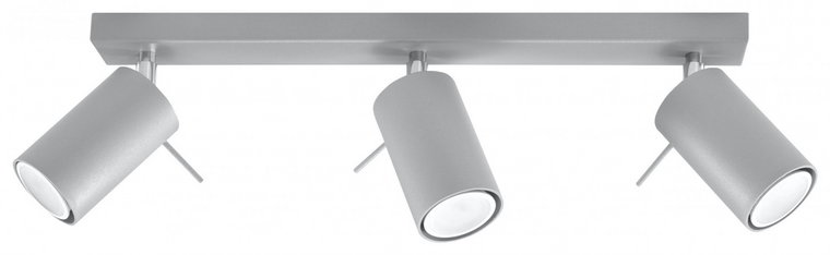 Minimalistyczny plafon LED E783-Rins - szary