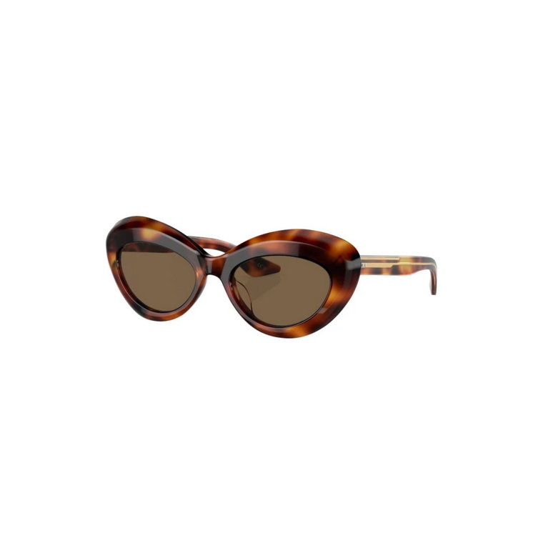 Brązowe/Hawana Okulary Przeciwsłoneczne Stylowy Must-Have Oliver Peoples