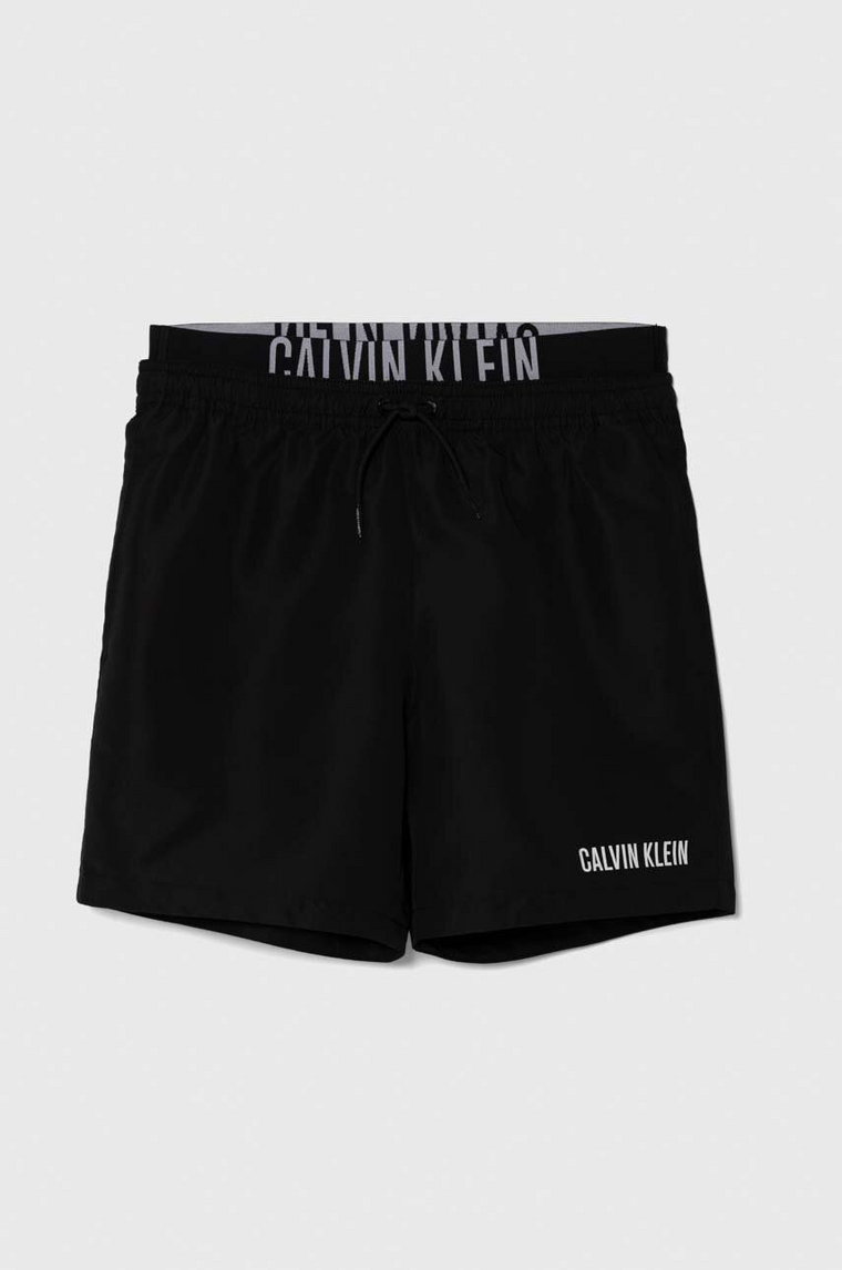 Calvin Klein Jeans szorty kąpielowe dziecięce kolor czarny