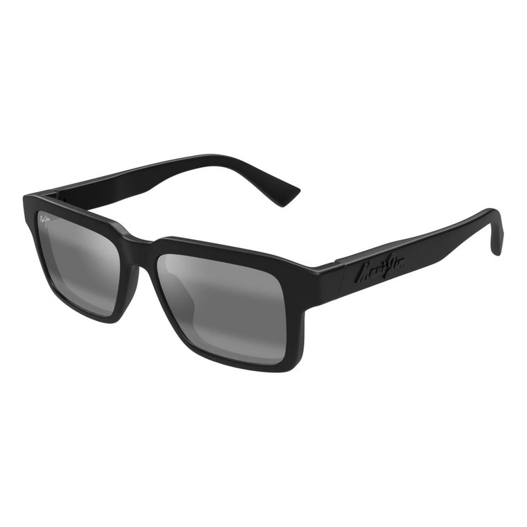 Klasyczne matowe czarne okulary przeciwsłoneczne Maui Jim