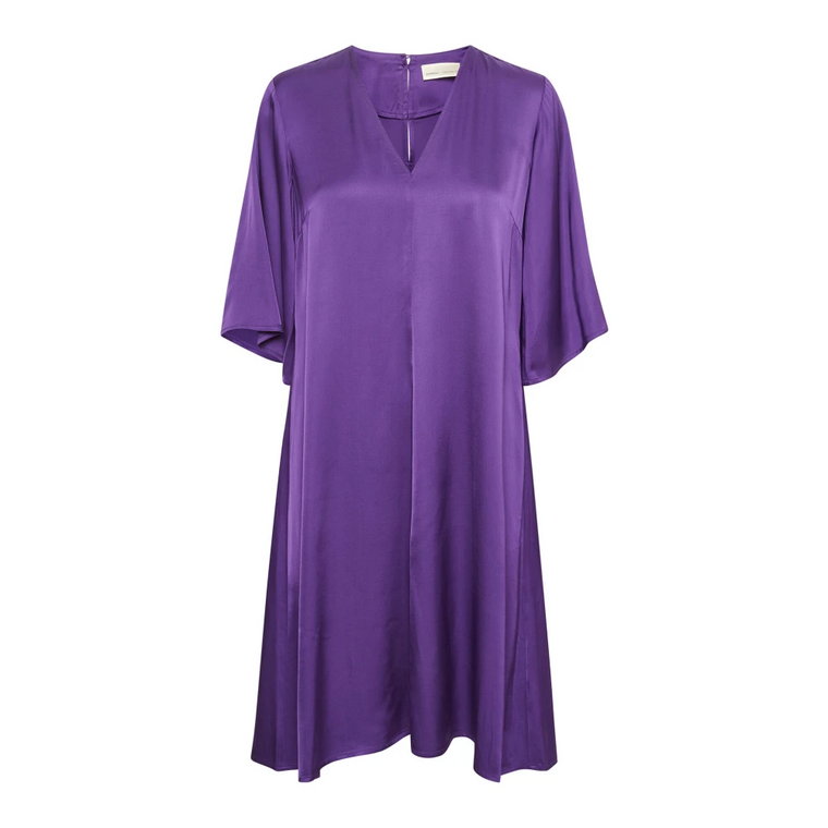 Krótka Sukienka w Kolorze Fioletowego Deszczu InWear