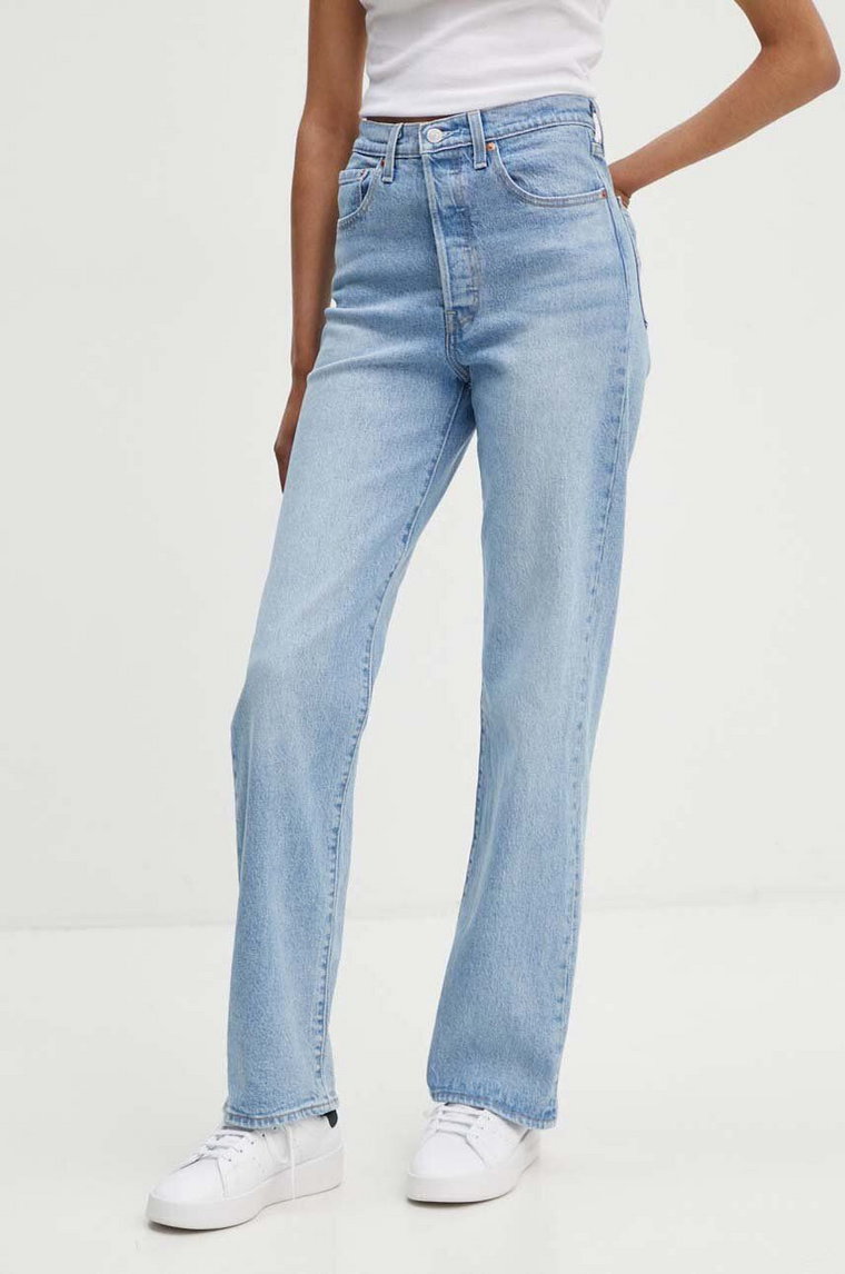 Levi's jeansy RIBCAGE FULL LENGTH damskie high waist 79078