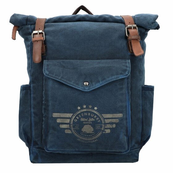 Greenburry Vintage Aviator Plecak 47 cm Komora na laptopa blue