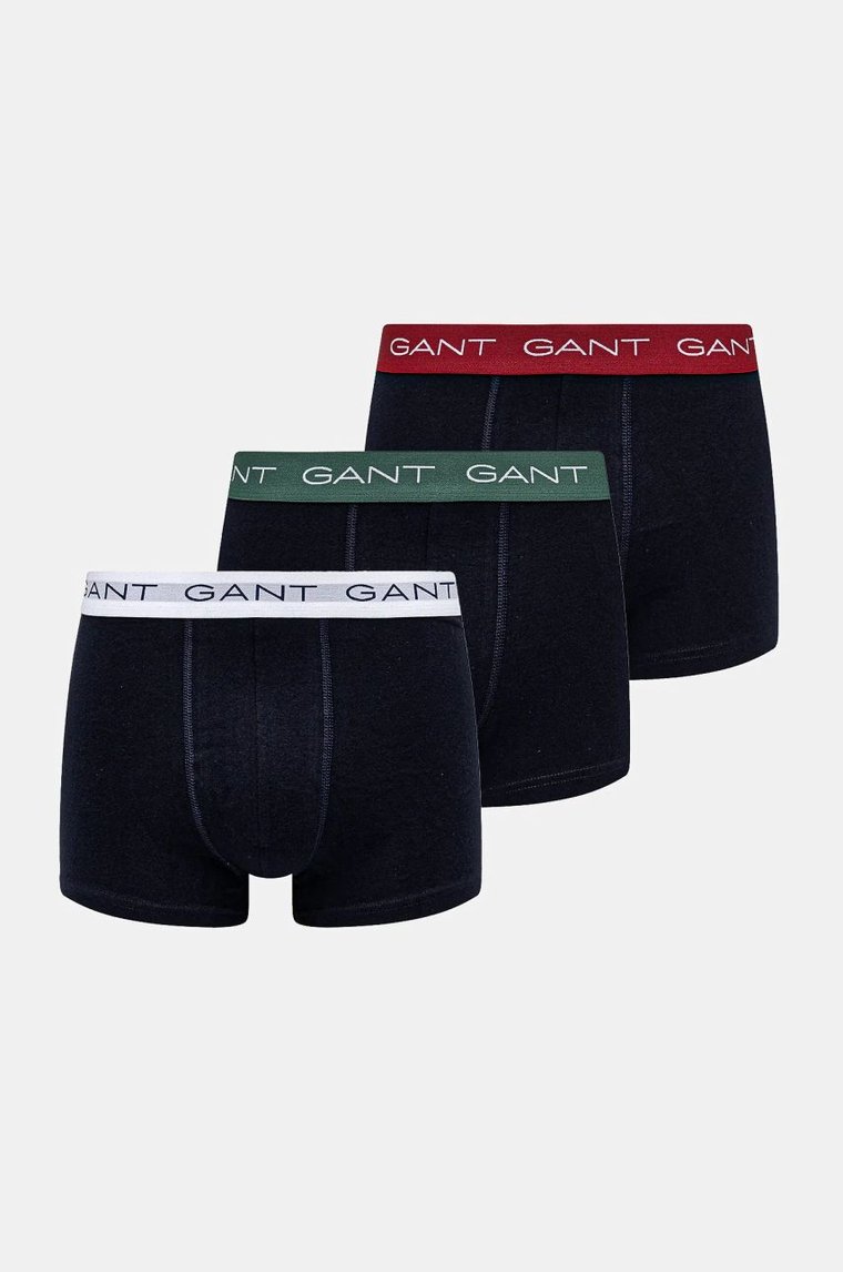 Gant bokserki 3-pack męskie kolor granatowy 902443003