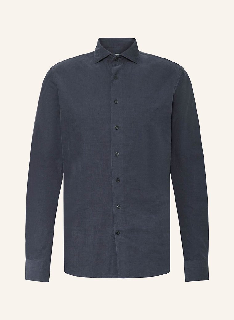 Profuomo Koszula Sztruksowa Slim Fit blau