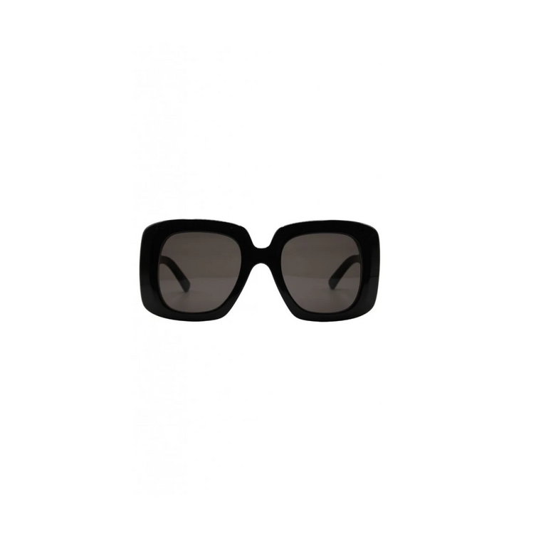 Czarne okulary w kwadratowej oprawie Balenciaga