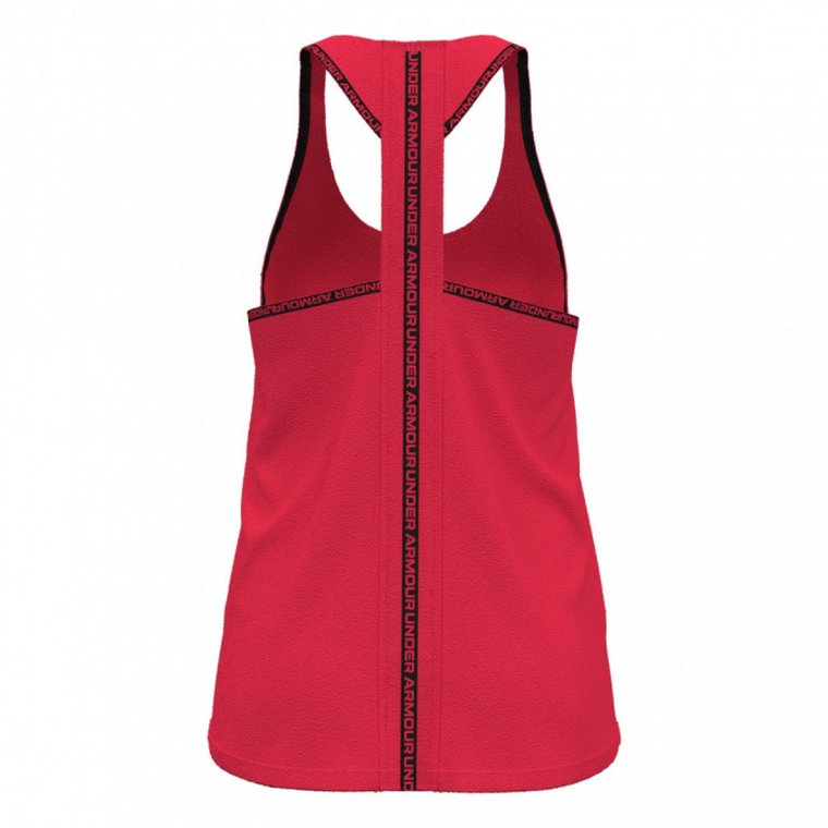 Damski top treningowy Under Armour Knockout Tank - czerwony