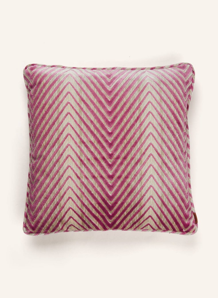 Missoni Home Poduszka Dekoracyjna Ziggy Z Aksamitu, Z Wypełnieniem Puchowym pink