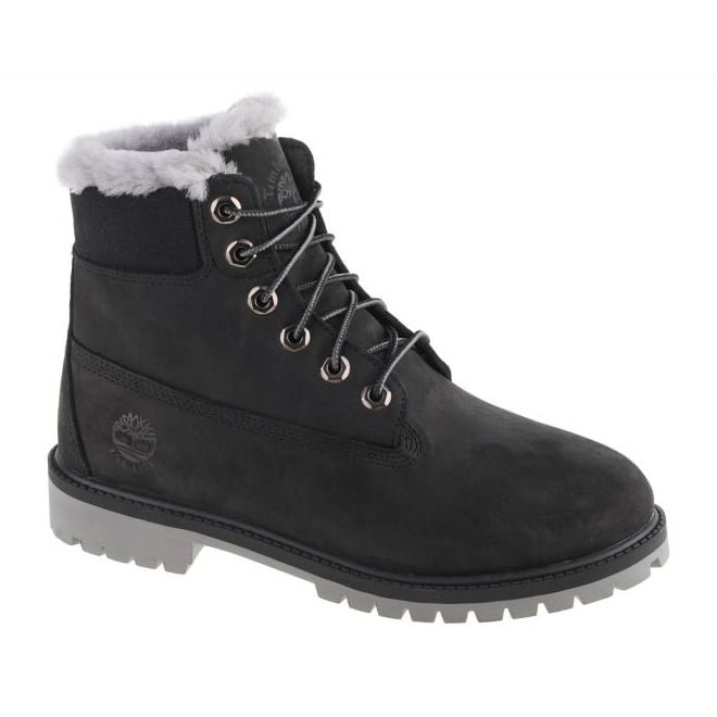 Buty Timberland Premium 6 In Wp Shearling Boot Jr 0A41UX czarne