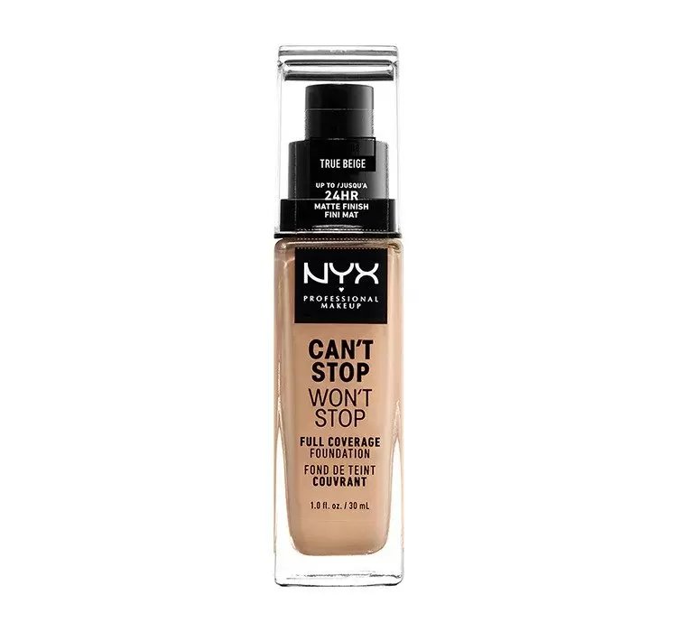 NYX PROFESSIONAL MAKEUP CAN'T STOP WON'T STOP PODKŁAD KRYJĄCY 08 TRUE BEIGE 30ML