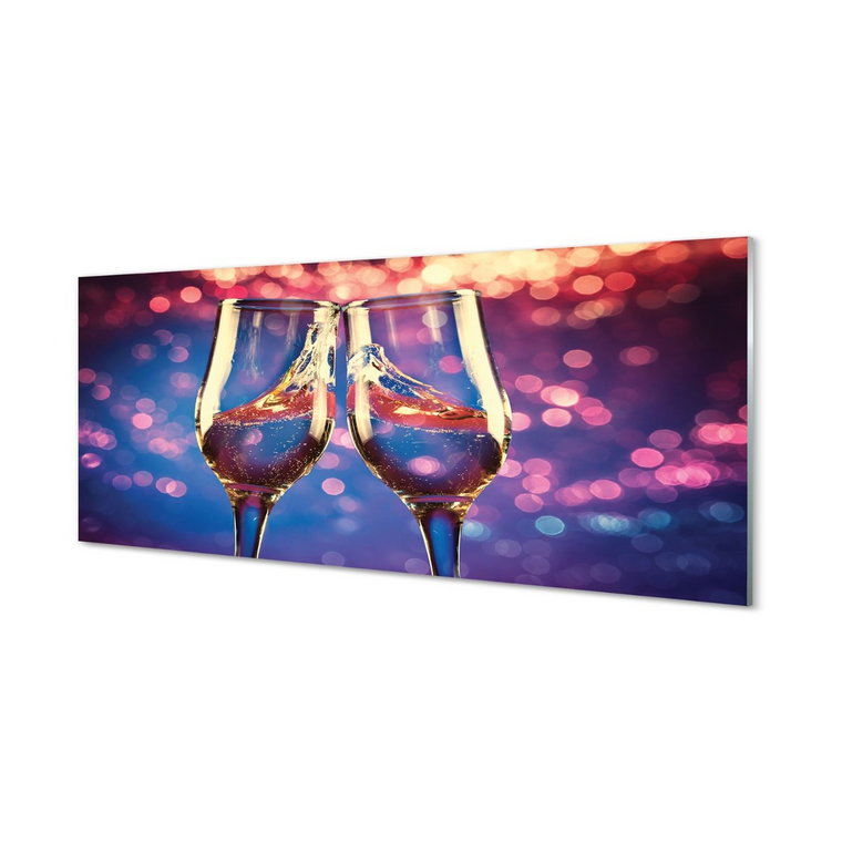 Panel kuchenny + klej Kieliszki szampan 125x50 cm