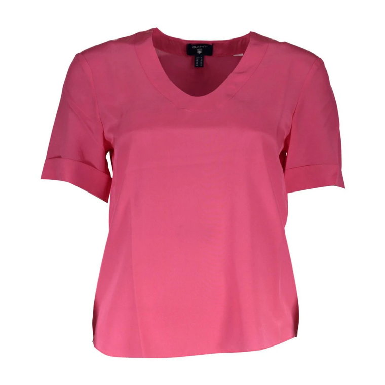 Pink Silk Tops & T-Shirt Gant