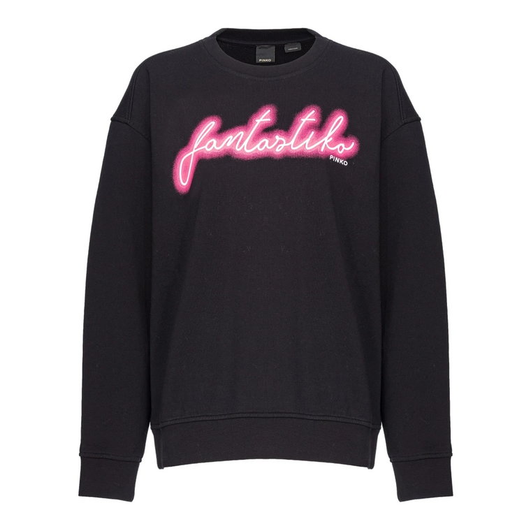 Neon Fantastiko Print Sweatshirt Pinko