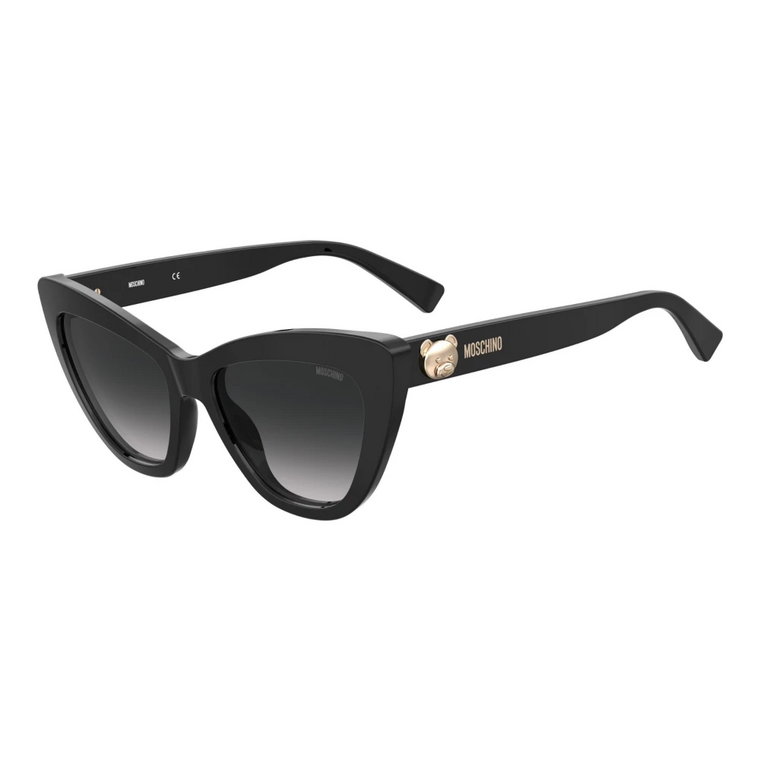 Okulary przeciwsłoneczne Mos122/S Czarny/Szary zacieniony Moschino
