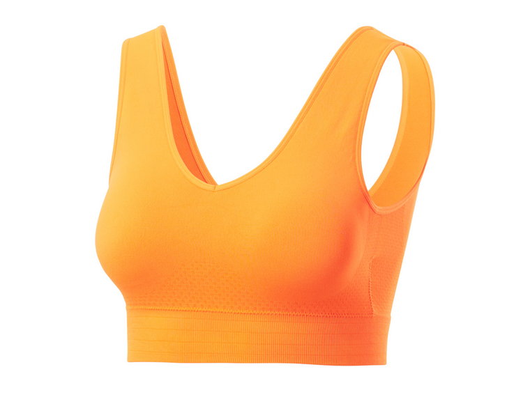 CRIVIT Damski biustonosz chłodzący sportowy typu bustier (Pomarańczowy, S (36-38))