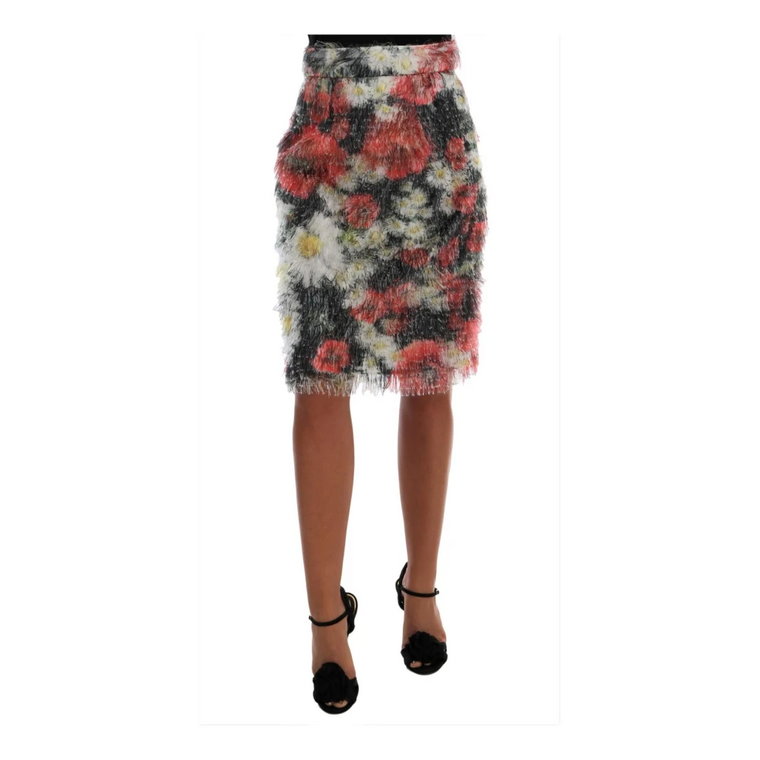 Floral Patterned Pencil Straight Skirt Dolce & Gabbana