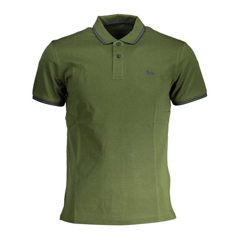 Zielony Polo Shirt z Haftem Harmont & Blaine